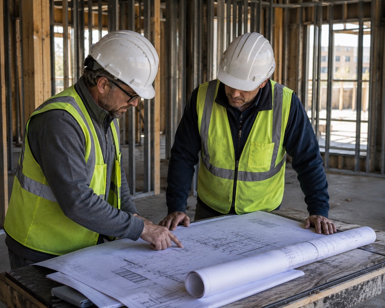 Pre-construction meeting and mock-up review
